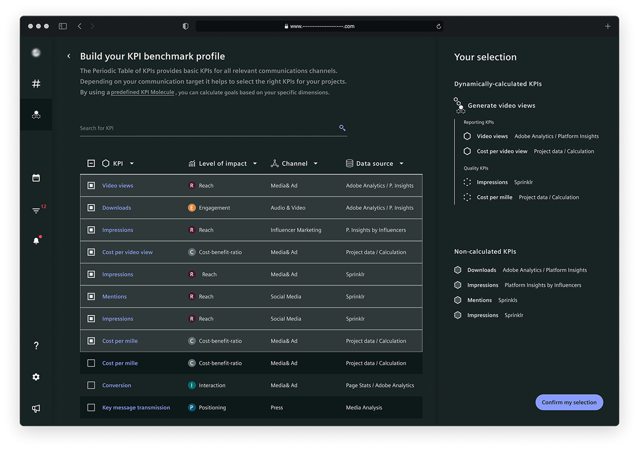App screen